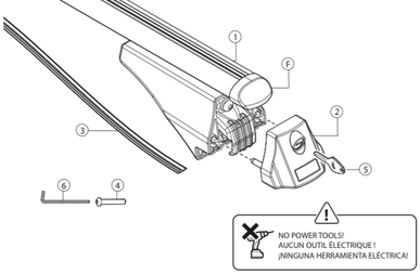 Flush Rails Roof Rack Crossbars