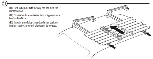 Menabo Ski Rack Loading Skis Step 2