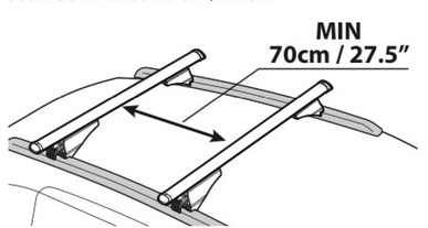 Flush Rails Roof Rack Crossbars Check Min Distance