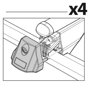 Flush Rails Roof Rack Crossbars Install End Caps