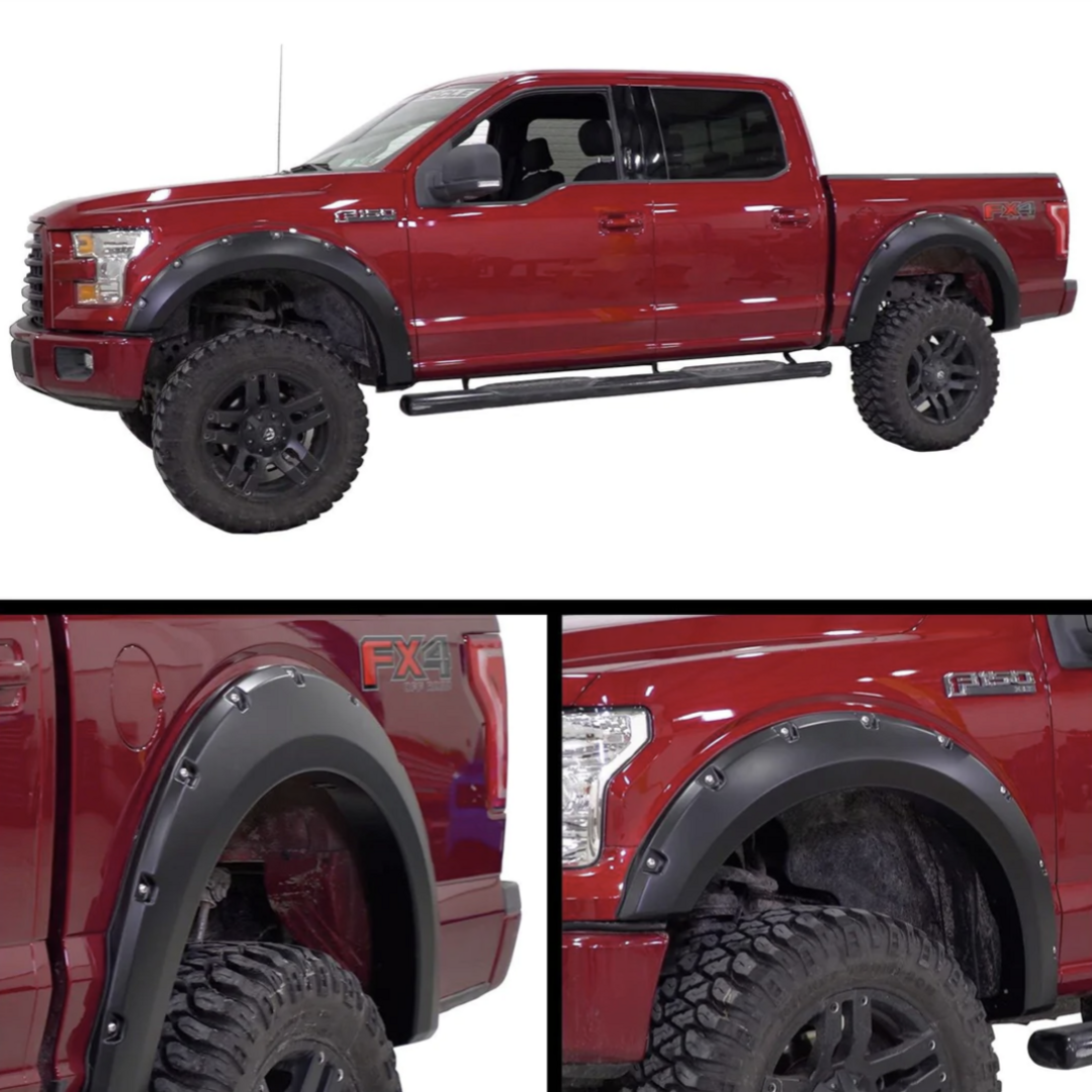 Galaxy Auto Riveted Wide Pocket Style Fender Flares