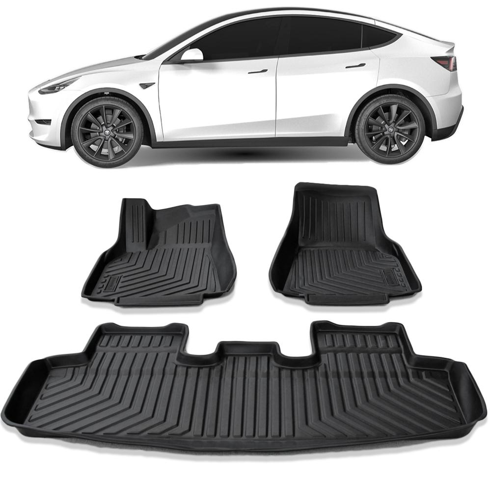 Model Y Floor and Cargo Mats Bundle - 5 Seater - Tesloid USA