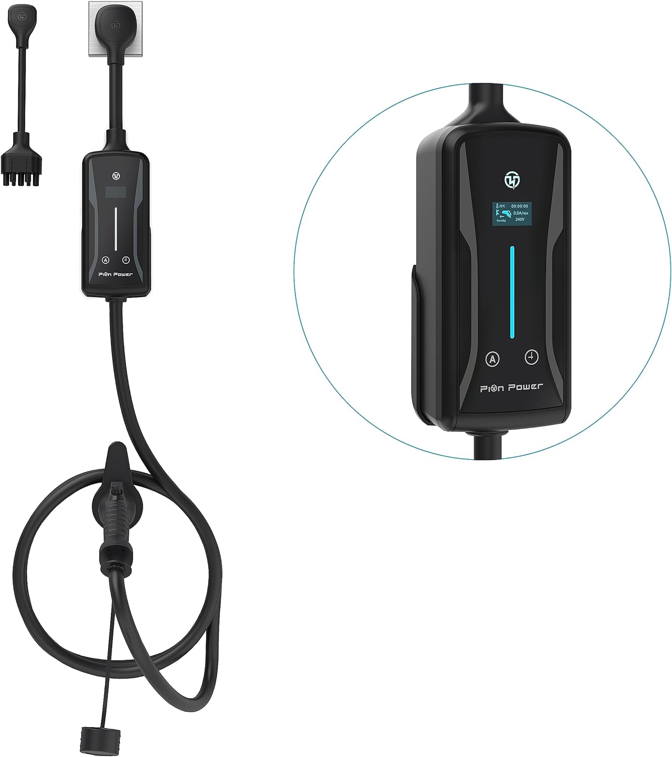 Pion Power Flex AC LE Level 2 EV Charger 8 40 Amp NEMA 5 15 and