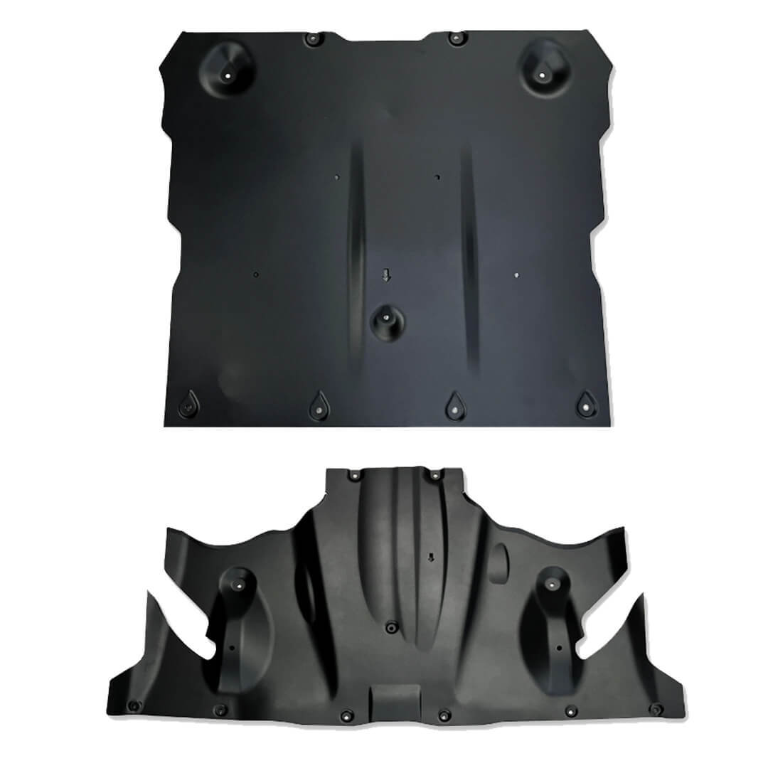 Aluminum Rear Skid Plate With Sound Insulation For Tesla Model 3 & Model Y – 2017-2025