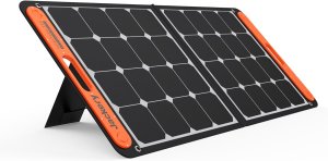 SolarSaga 100W Portable Solar Panel for Explorer 240 / 300 / 500 / 600 / 1000 / 1500 Portable Power Station - Foldable US Solar Cell Charger with USB Outputs