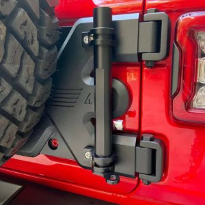 Jeep Wrangler JK / JL / 4XE Aluminum Tailgate Flagpole Holder