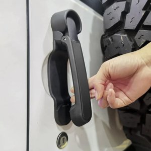 Jeep Wrangler JK 3-Piece Doors Handles - Easy Pull & Open Handles for Front Doors and Trunk Door