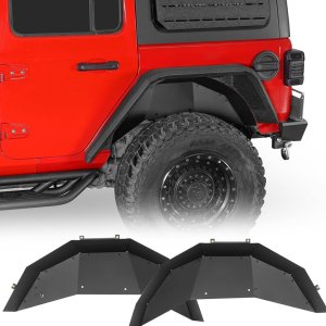 Jeep Wrangler JL/JLU/4XE Aluminum Rear Inner Wheel Well Fender Liners (pair)