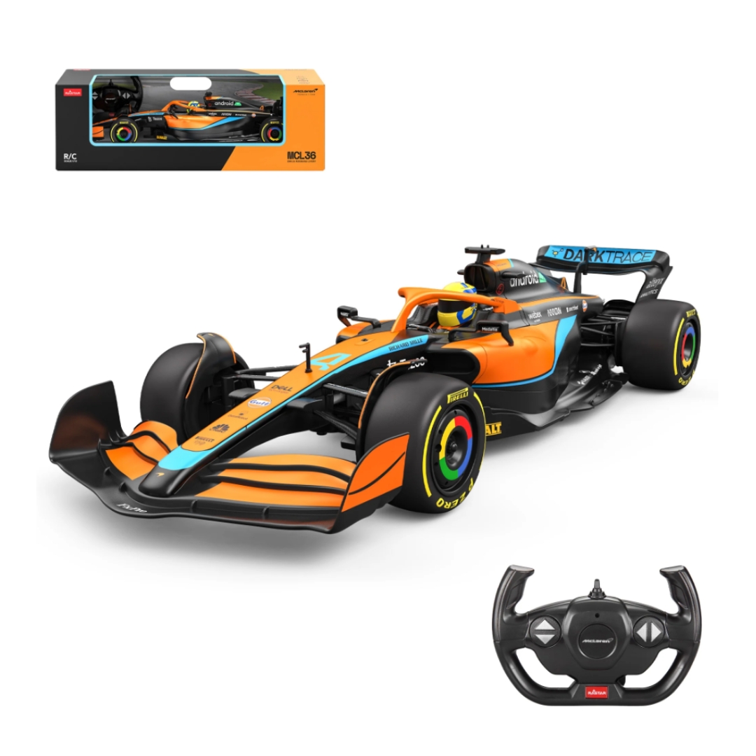 Rastar McLaren F1 MCL36 RC Car 1/18 Scale Licensed Remote Control